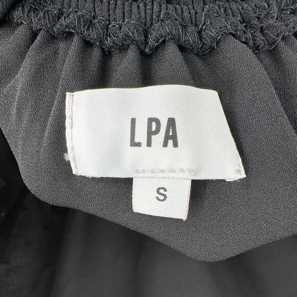 LPA Letizia Black Embellished Jeweled Open Back Mini Dress Sz S Small - Picture 7 of 8